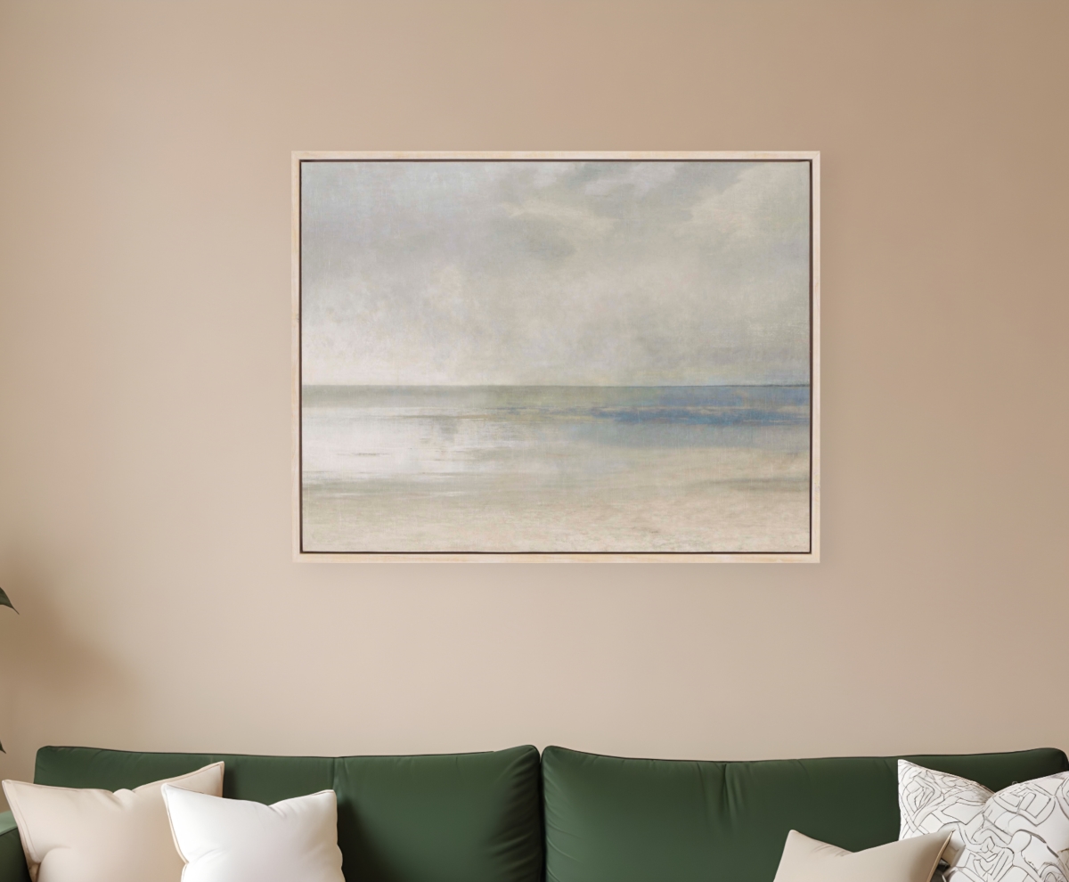 525080 Pastel Seascape III White Floater Frame Print Wall Art