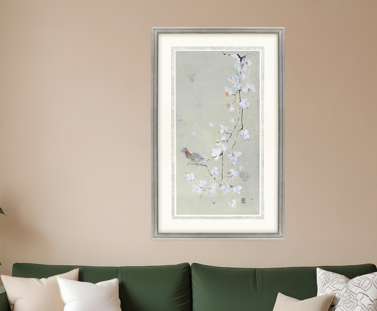 526413 Bird Family I Silver Framed Print Wall Art