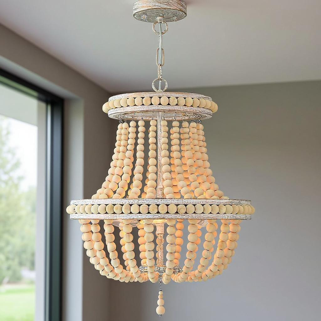 483940 Gold & White Candle Style Three Light Metal Dimmable Chandelier