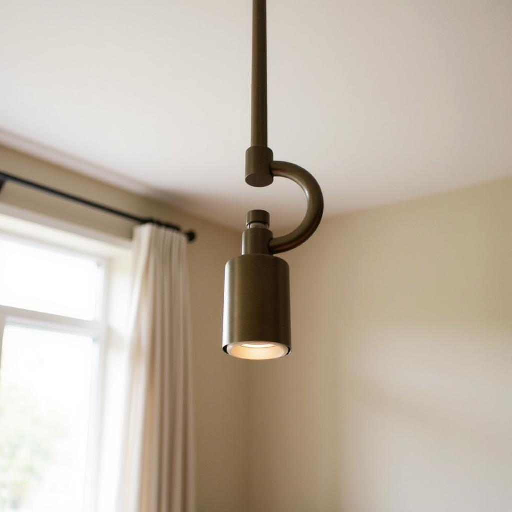 492031 Brass Bulb Metal Chandelier