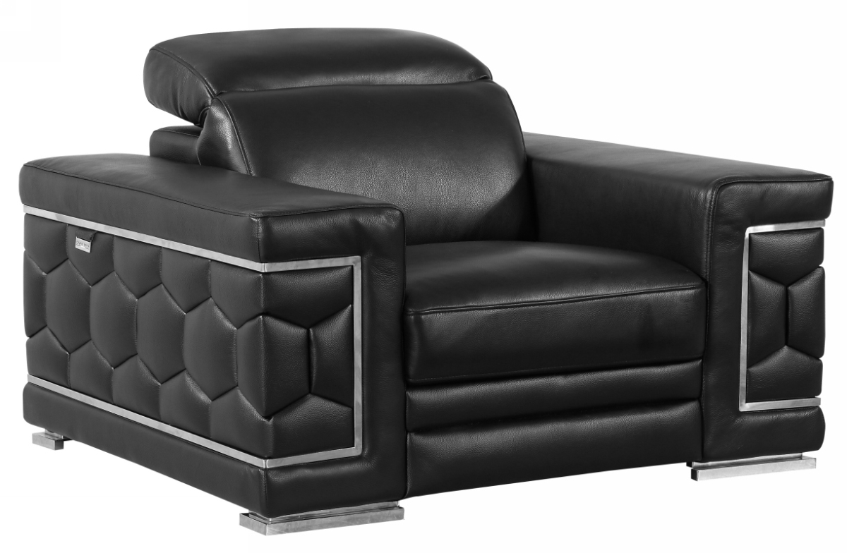 29-38 in. Sturdy Black Chair