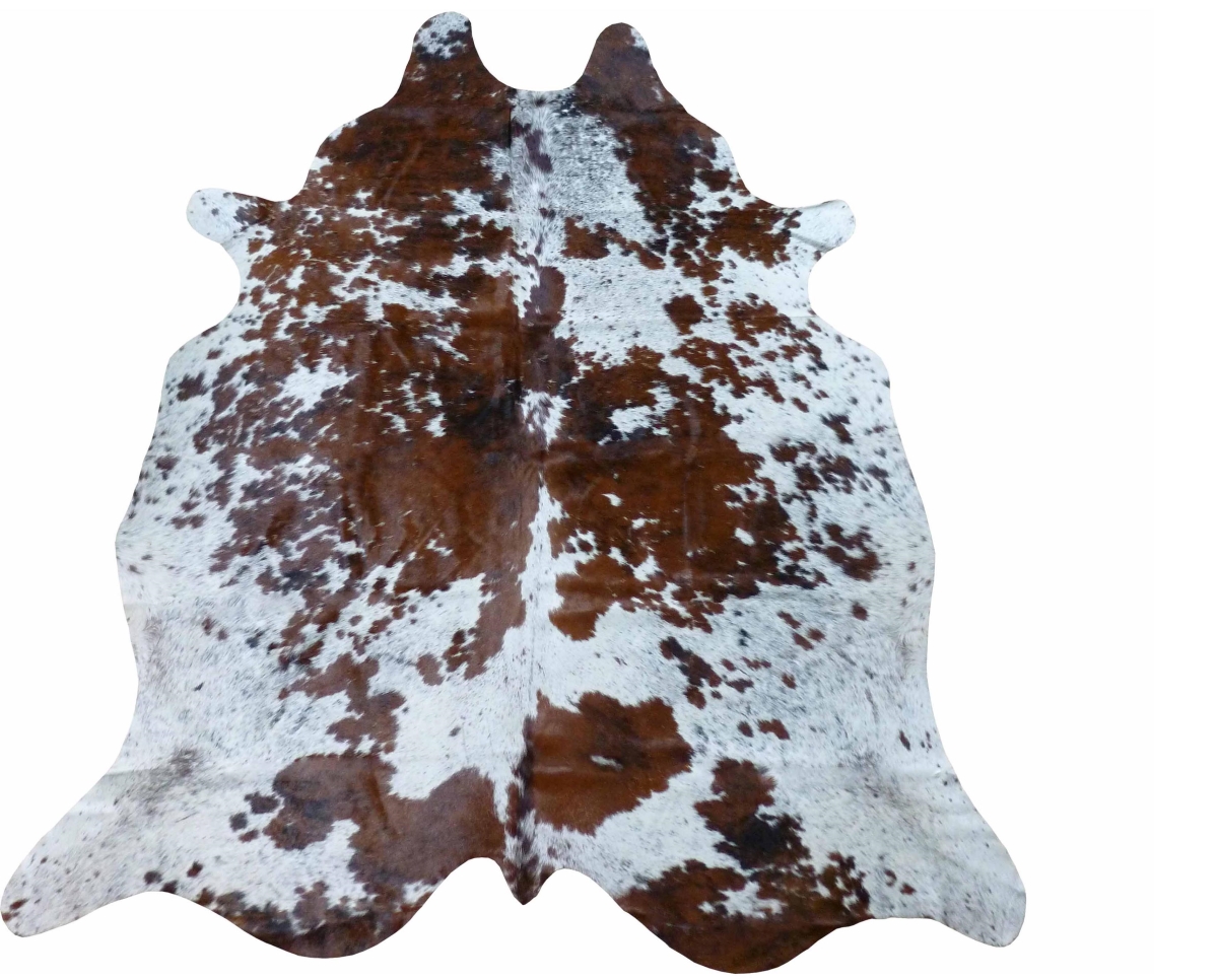 Brown & White Salt & Pepper Brazilian Cowhide Rug
