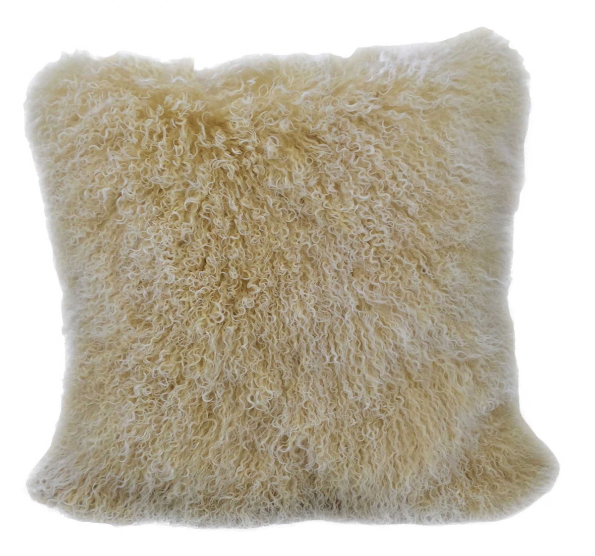 Champagne Tibetan Lamb Pillow