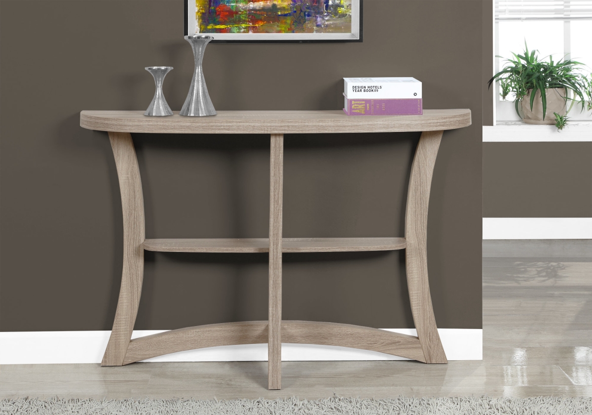 47 in. Dark Taupe Hall Console Accent Table