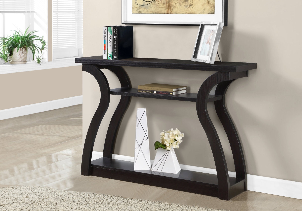 47 in. Cappuccino Hall Console Accent Table
