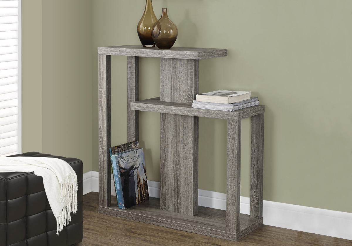 32 in. Dark Taupe Hall Console Accent Table