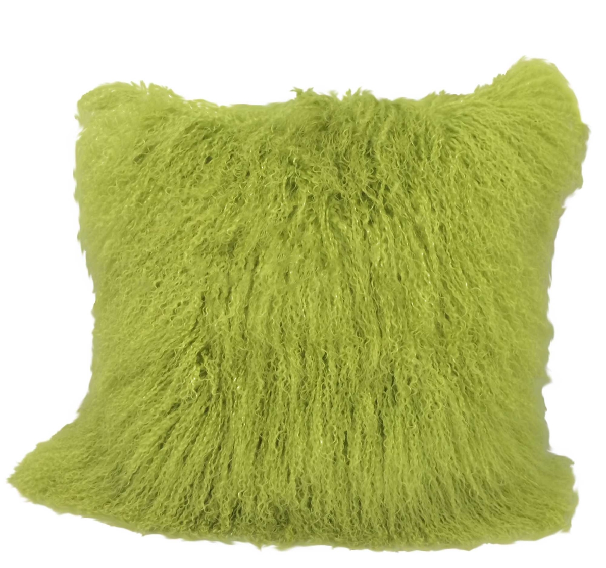 334388 Lime Tibetan Lamb Pillow