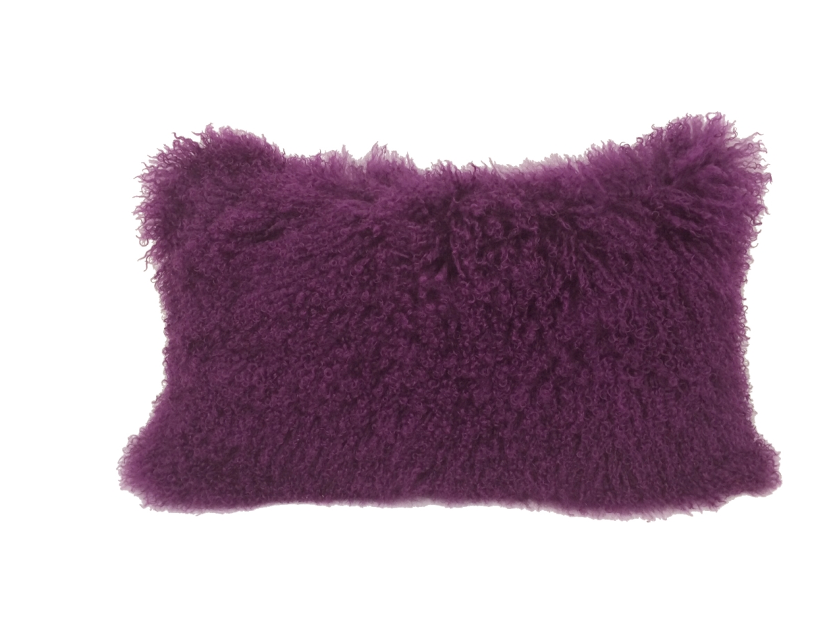Purple Tibetan Lamb Pillow