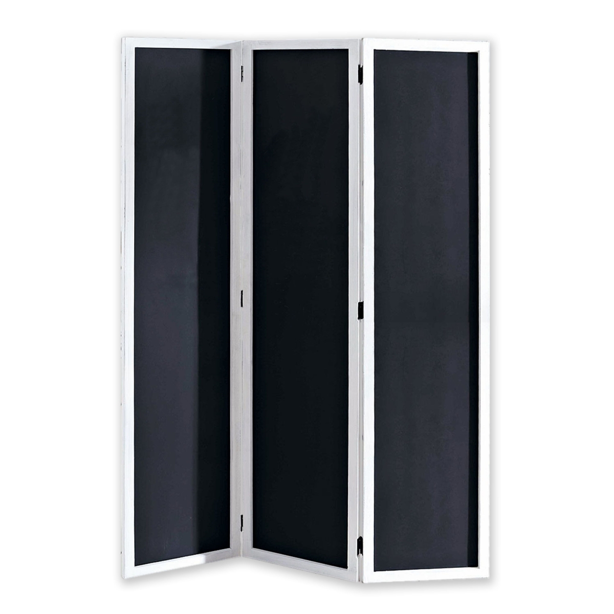 47 x 1.5 x 67 in. Black & White Wood Chalkboard Screen
