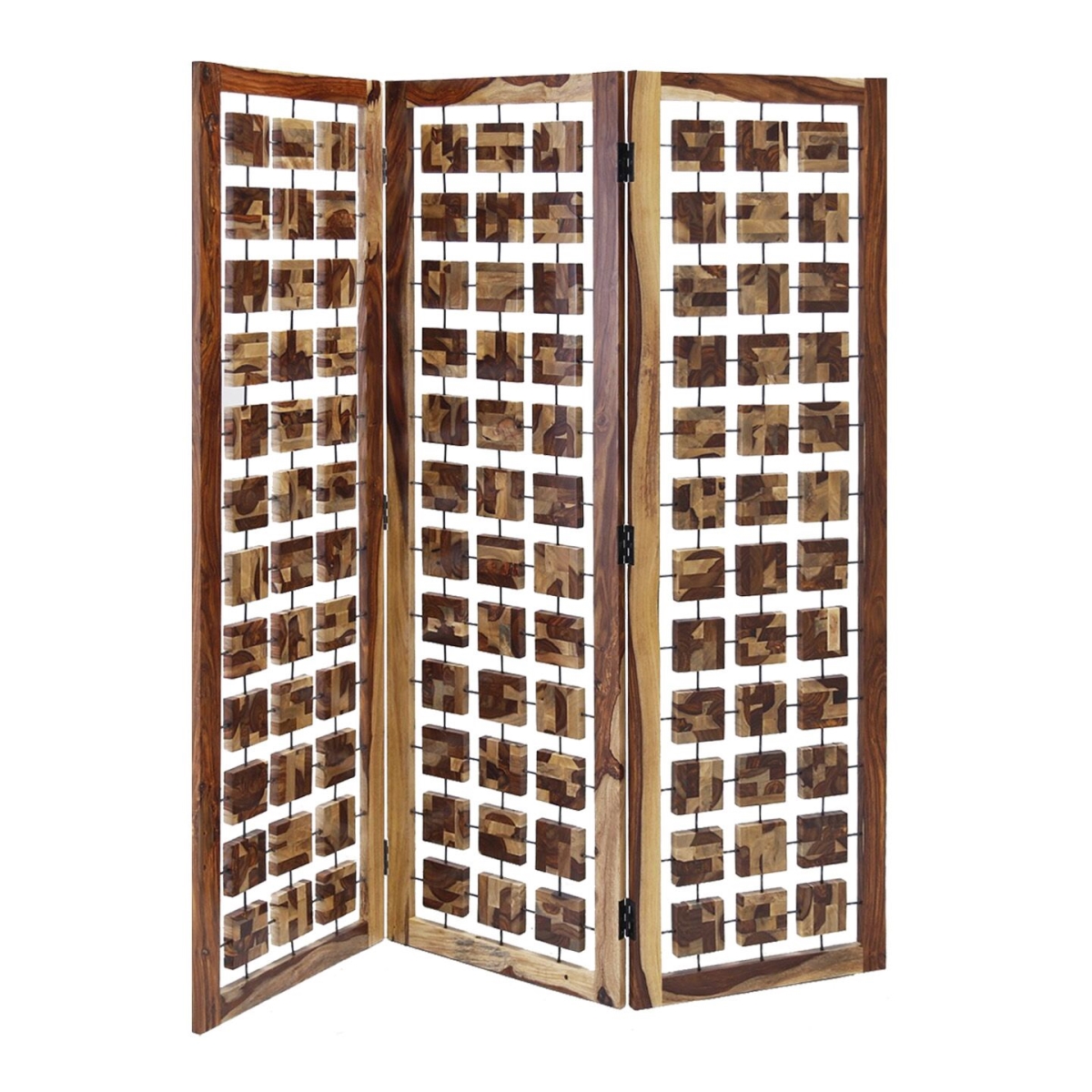 66 x 1.5 x 72 in. Brown Wood Somerset Screen