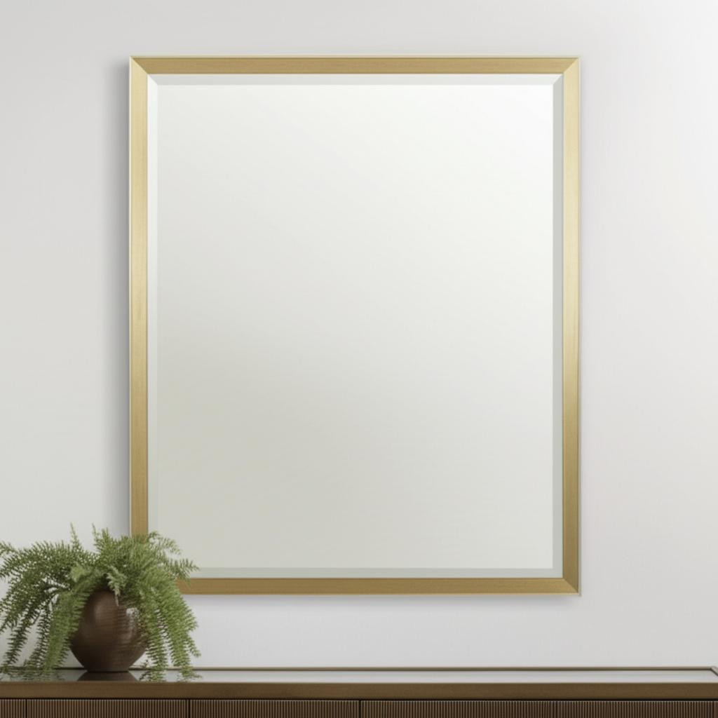 606775 30 in. Gold Accent Mirror