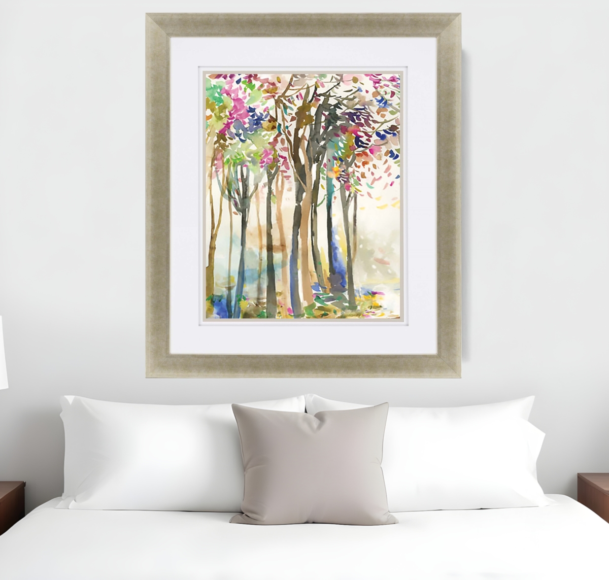 525144 Sunny Path II Gold Framed Print Wall Art