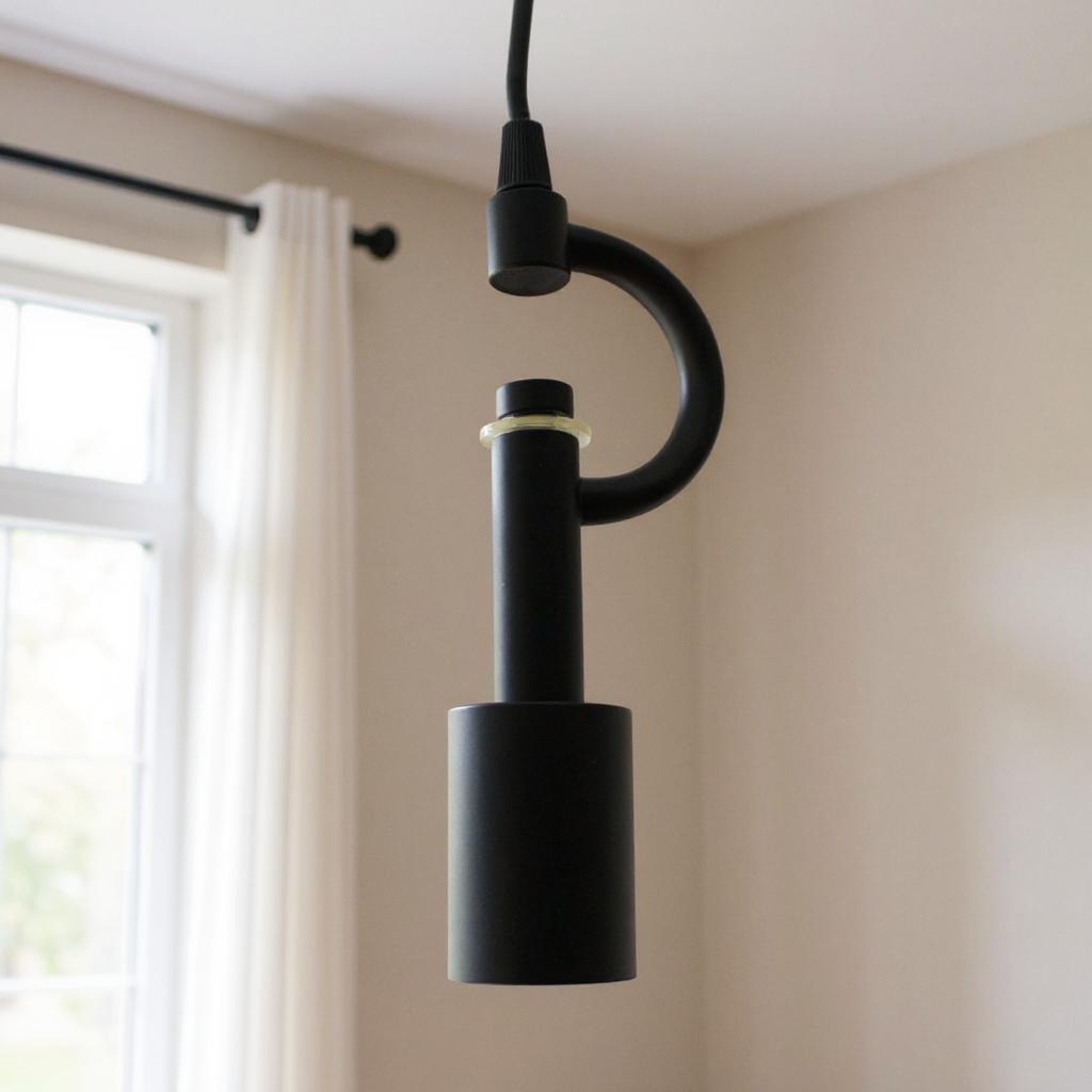 492044 Black Bulb Metal Chandelier