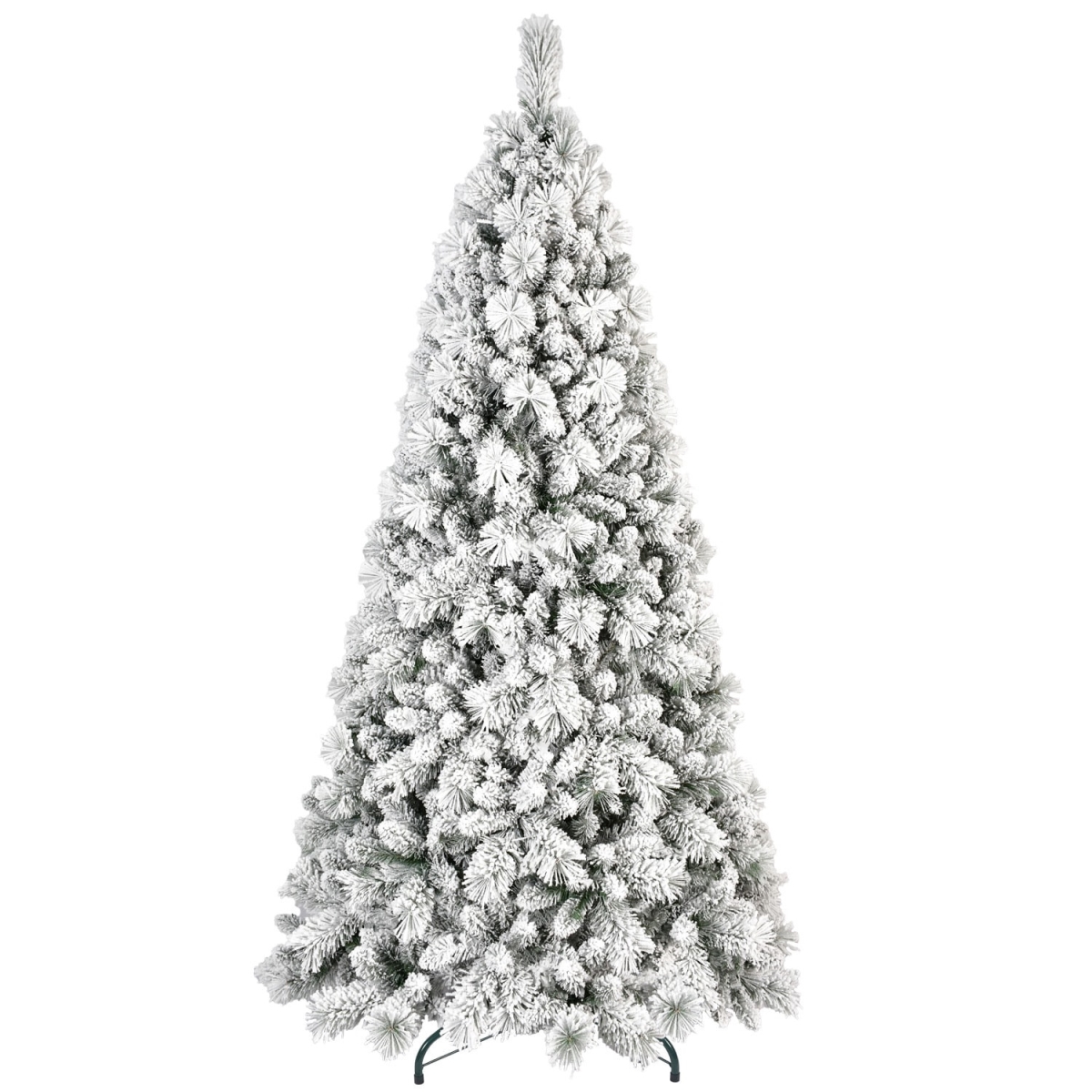 713055 6 ft. Full Flocked Pine Christmas Tree