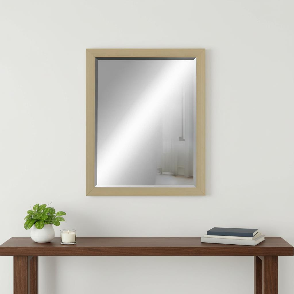 632793 31 in. Silver Wood Accent Mirror