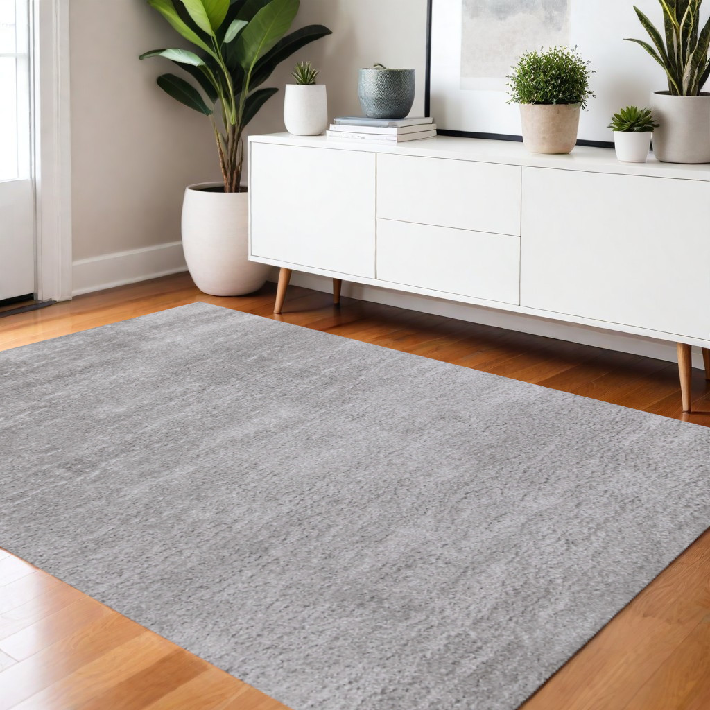 660143 4 x 6 ft. Gray Rectangle Area Rug