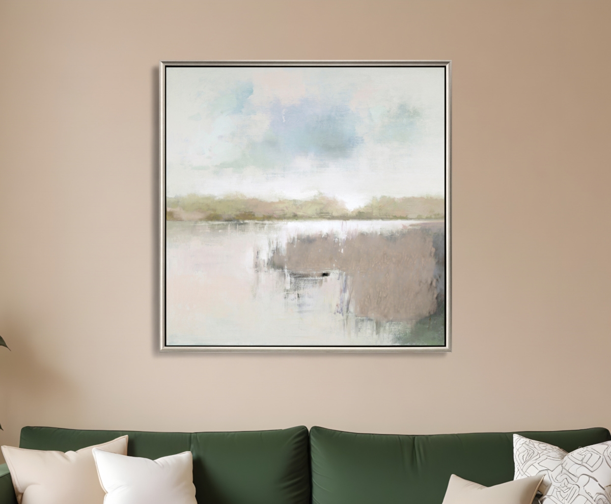 525891 Dawn Glow Silver Floater Frame Print Wall Art