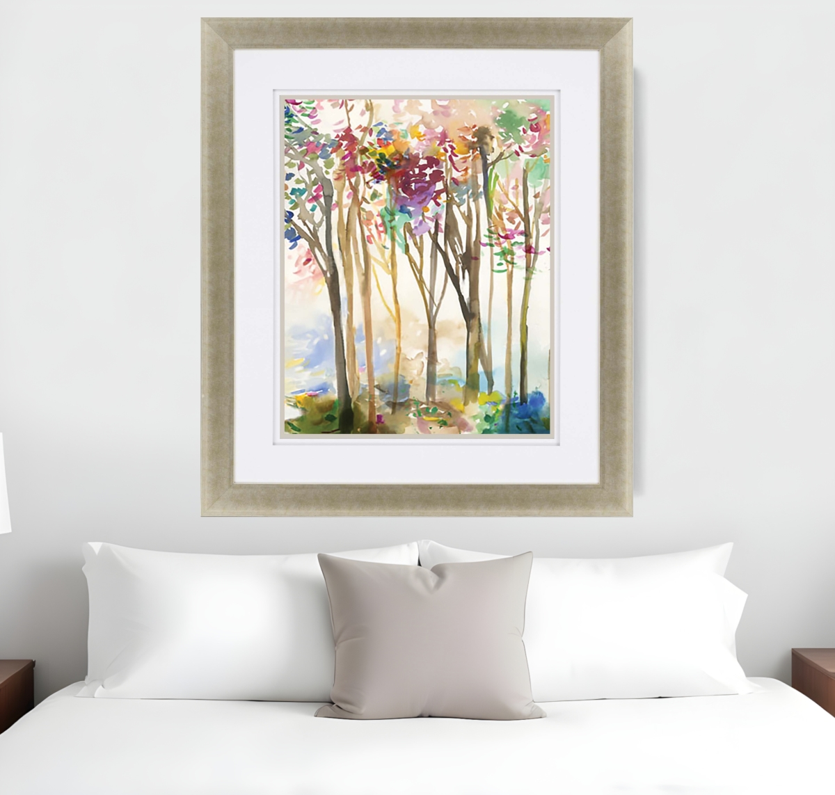 525145 Sunny Path III Gold Framed Print Wall Art