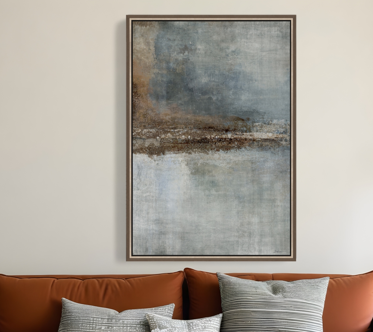 526002 Wednesday Silver Floater Frame Print Wall Art
