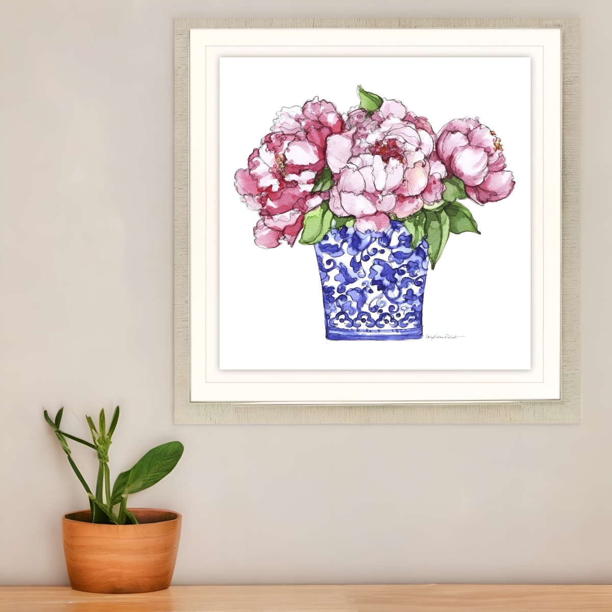 525362 Pretty Petals II Gold Framed Print Wall Art