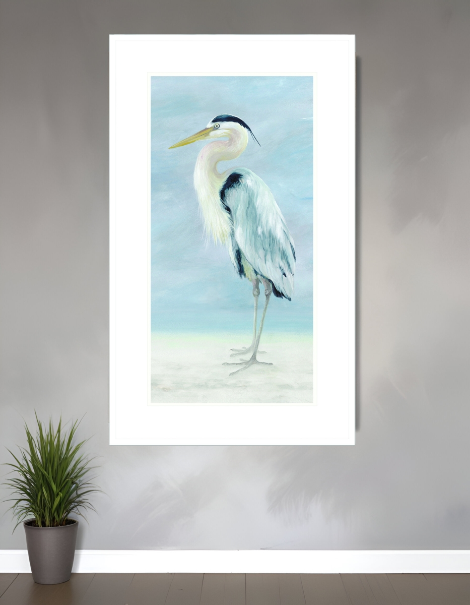 525739 Coastal Calm II White Framed Print Wall Art