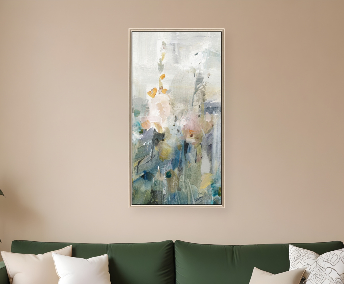 526116 Rustic Garden II Silver Floater Frame Print Wall Art