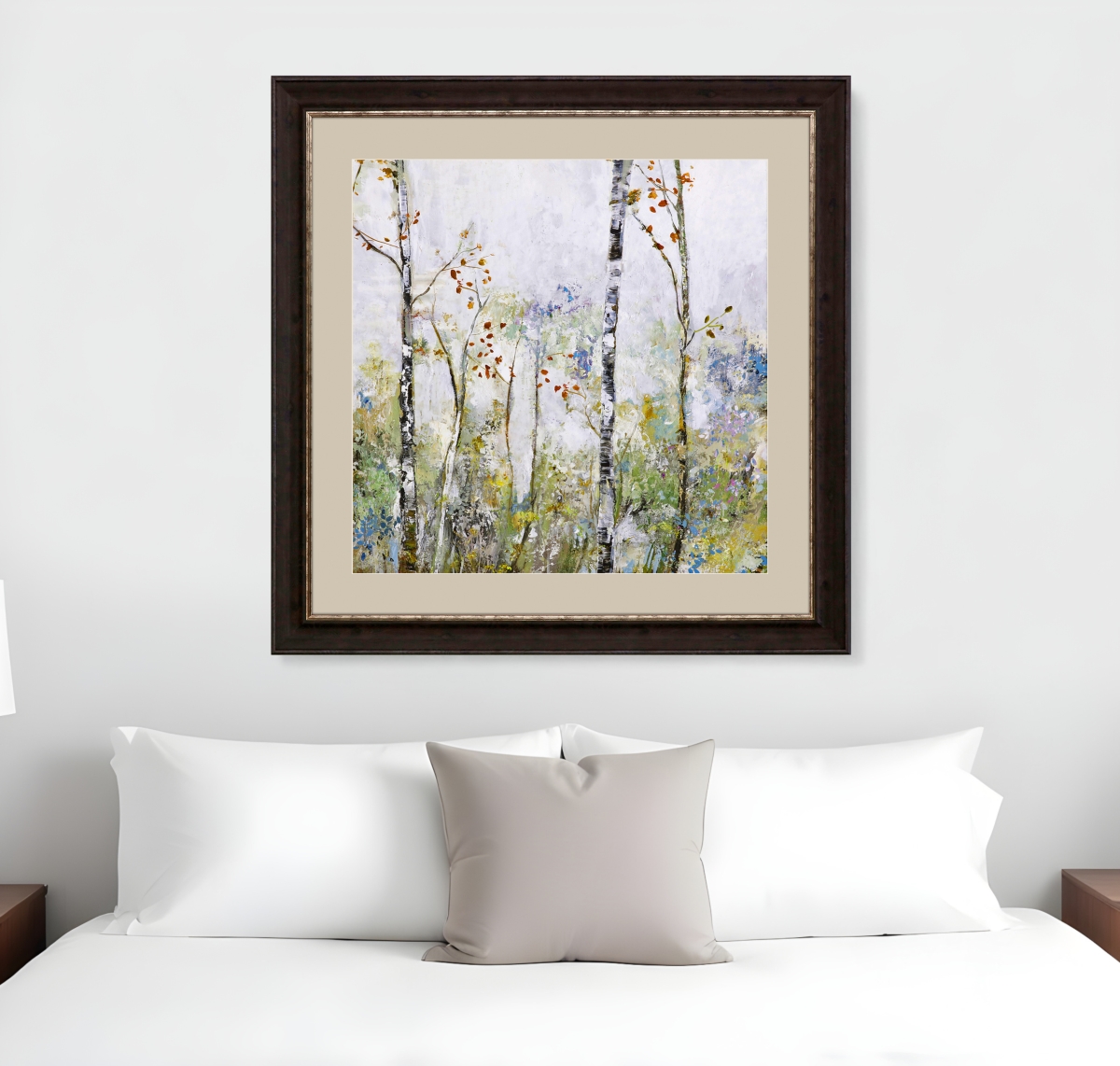 526108 Birch Forest II Brown Framed Print Wall Art