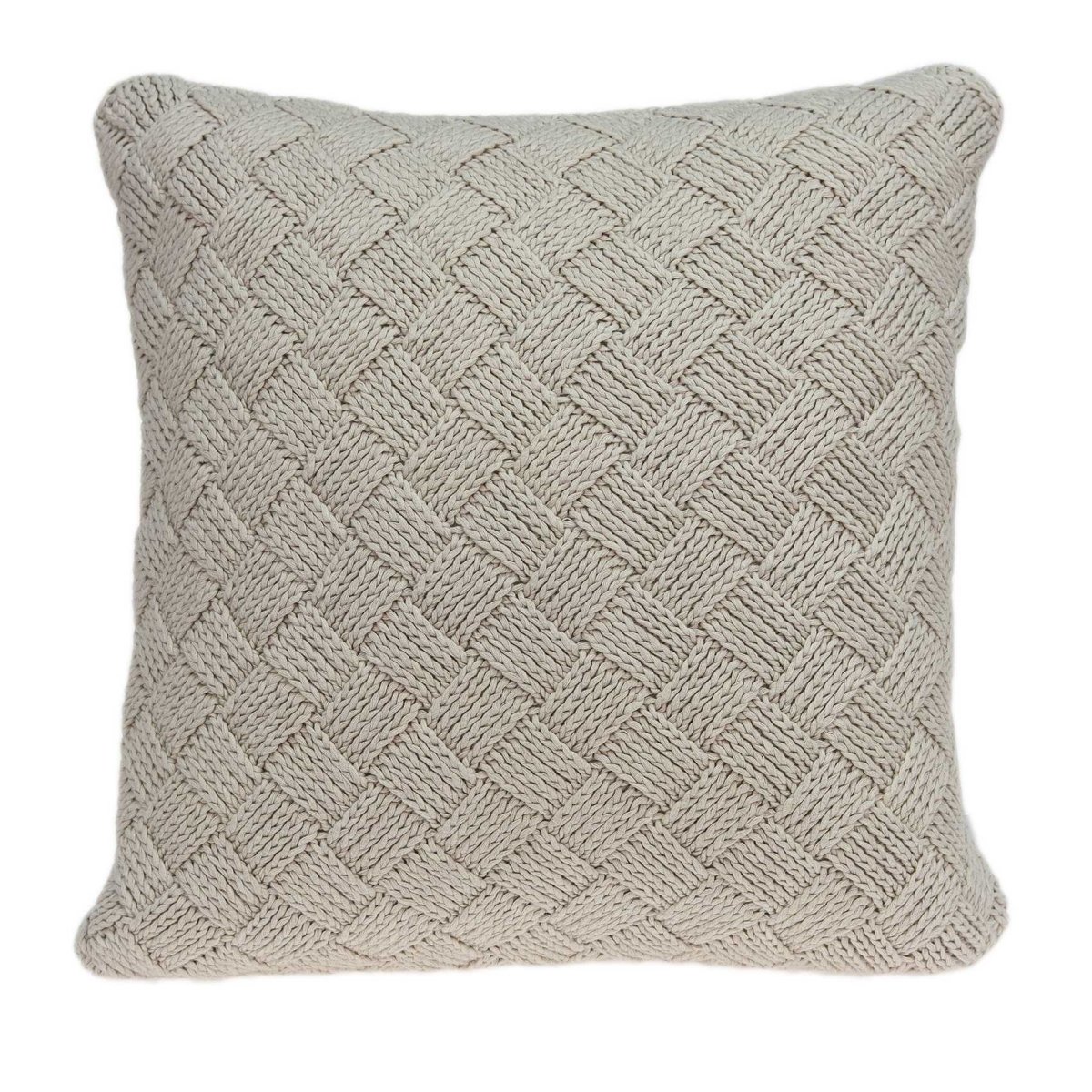 20 x 7 x 20 in. Charming Transitional Beige Accent Pillow Cover with Poly Insert