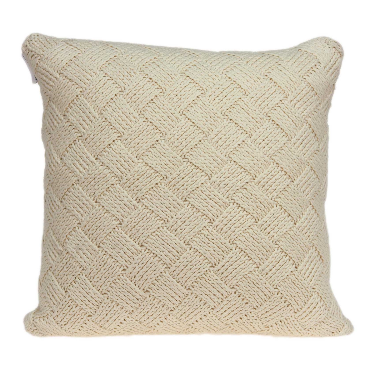 20 x 7 x 20 in. Transitional Beige Pillow Cover with Poly Insert