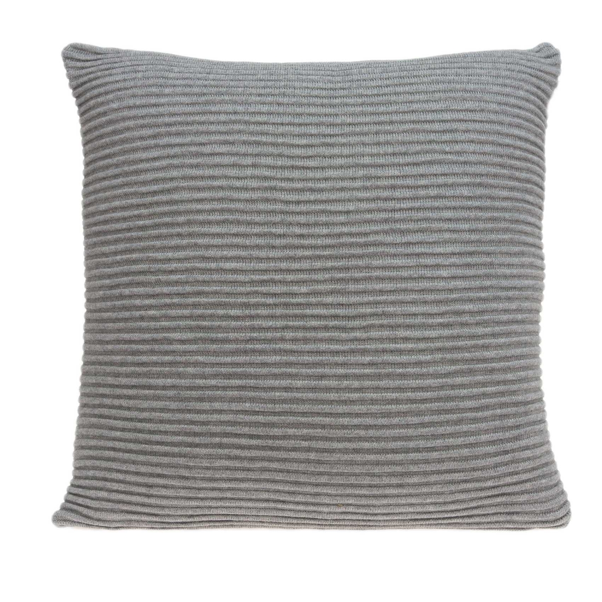 20 x 7 x 20 in. Elegant Transitional Gray Pillow Cover with Poly Insert