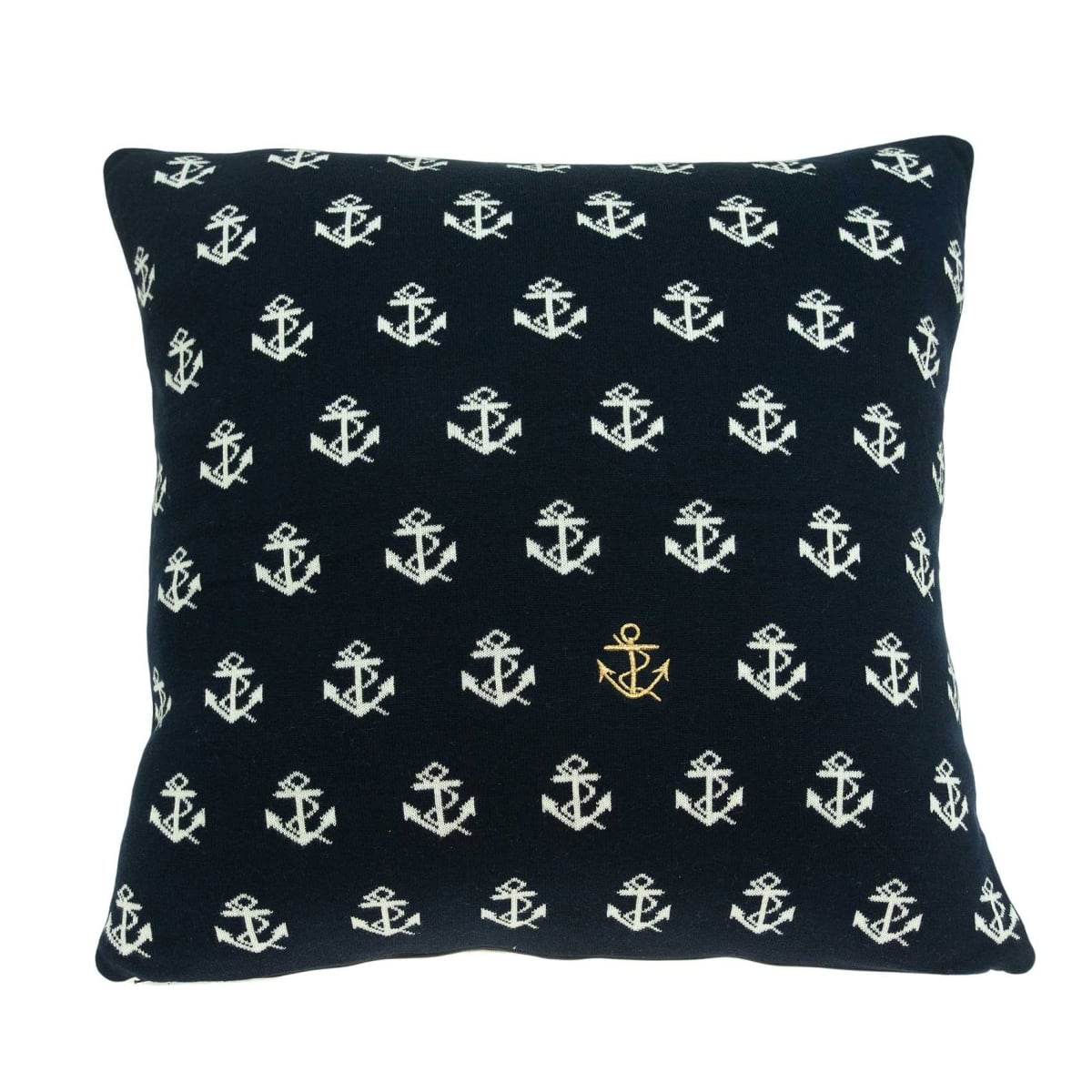 20 x 7 x 20 in. Nautical Blue Pillow Cover with Poly Insert