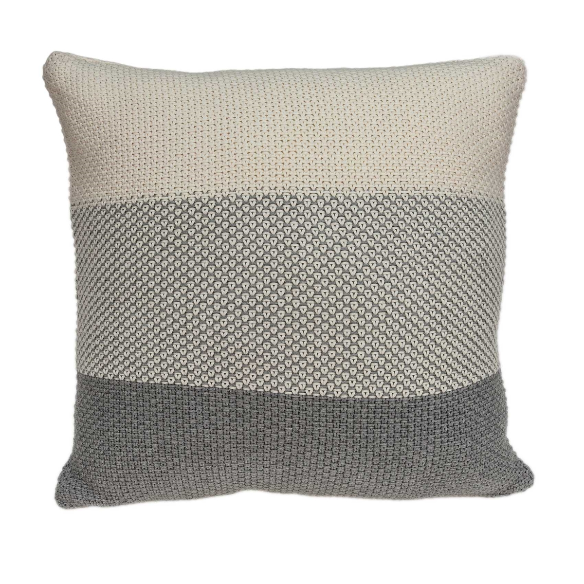 20 x 7 x 20 in. Transitional Tan Cotton Pillow Cover with Poly Insert