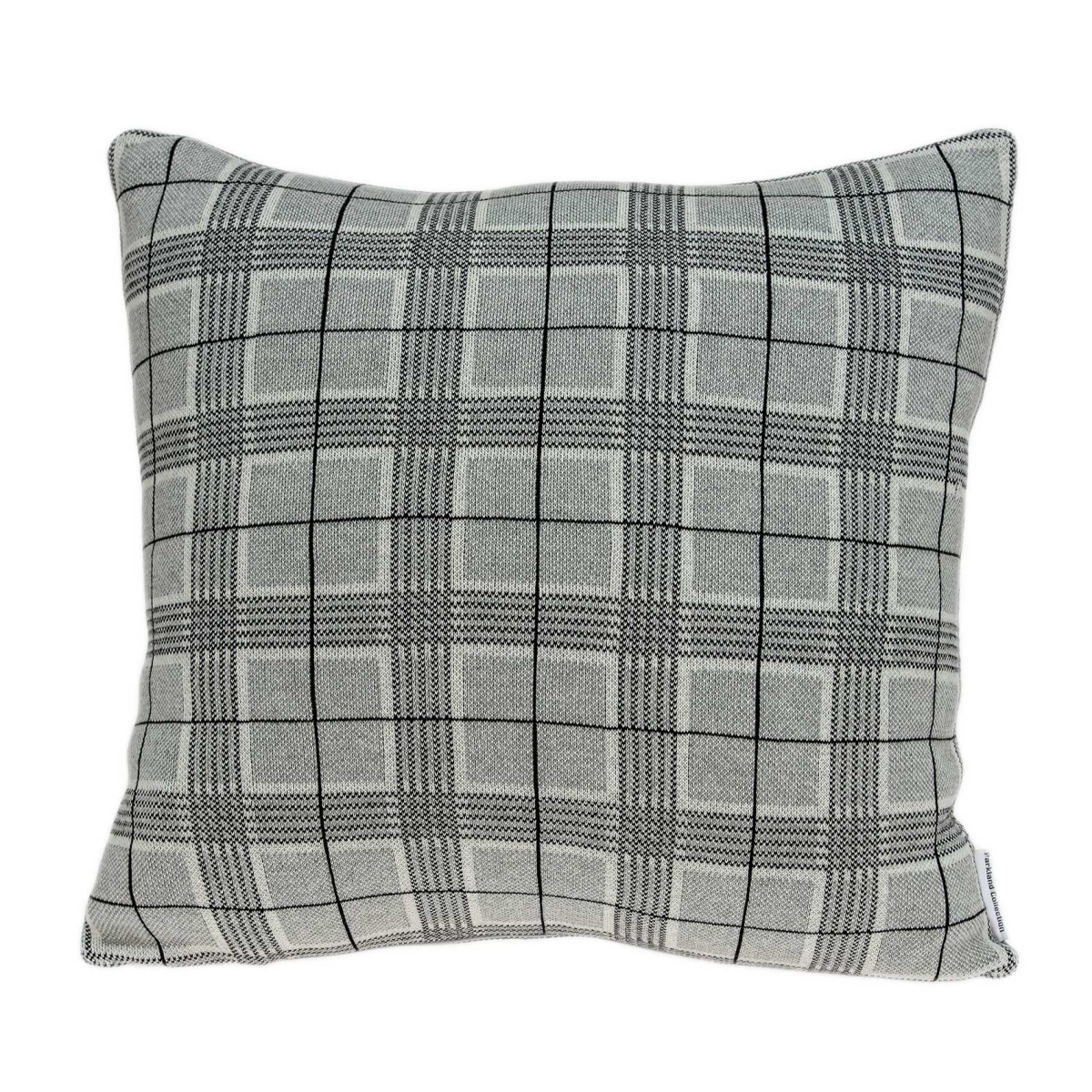 20 x 7 x 20 in. Transitional Gray Accent Pillow Cover with Poly Insert