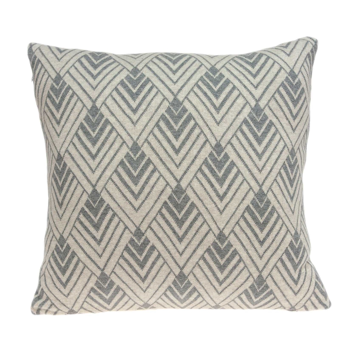 20 x 7 x 20 in. Beautiful Transitional Tan Cotton Pillow Cover with Poly Insert