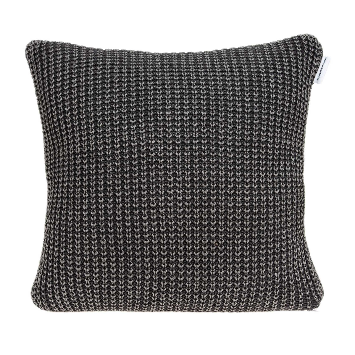 20 x 7 x 20 in. Transitional Charcoal Pillow Cover with Poly Insert