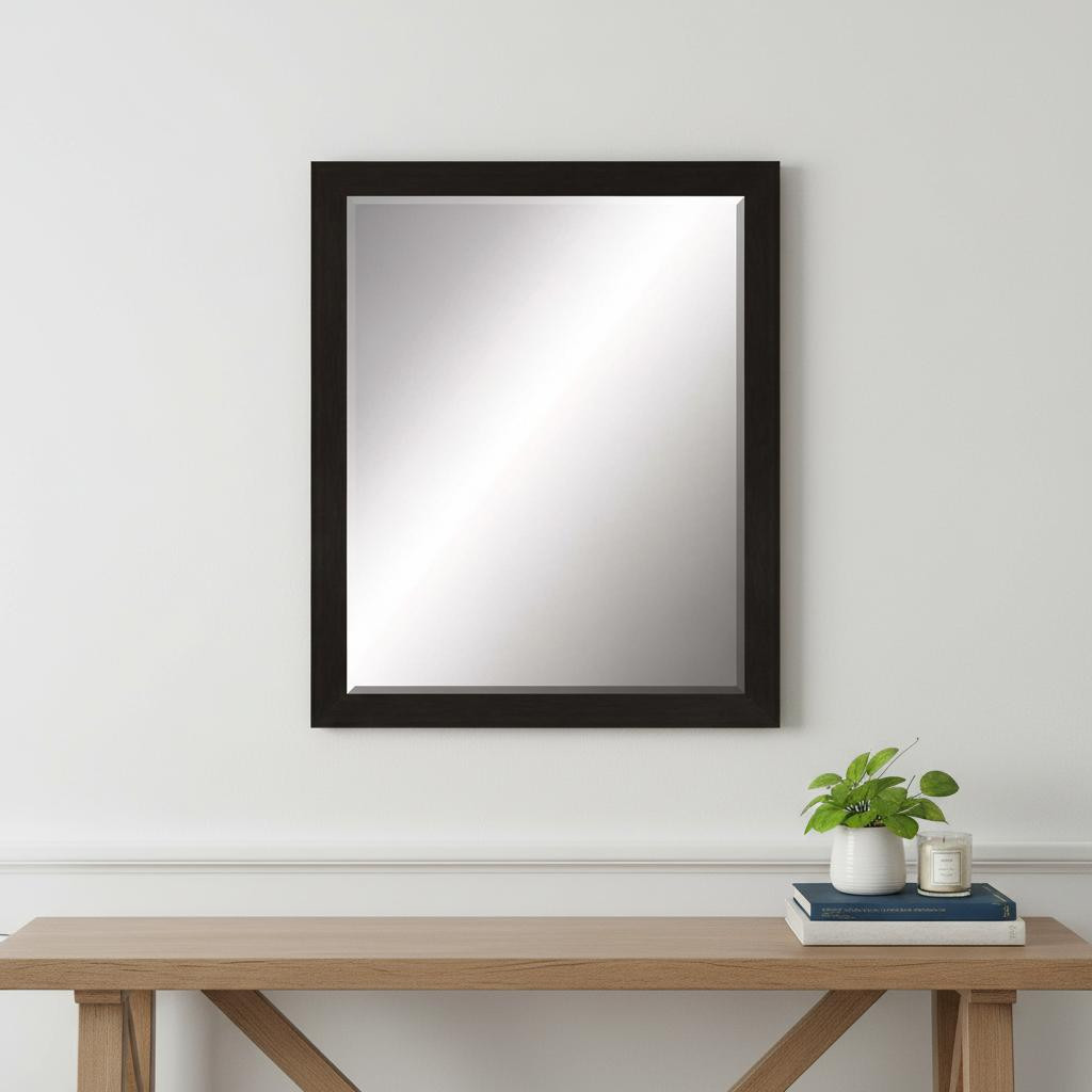 632748 33 in. Dark Brown Accent Mirror