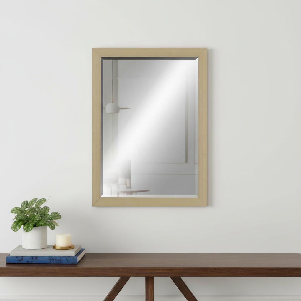 632794 39 in. Silver Solid Wood Framed Accent Mirror