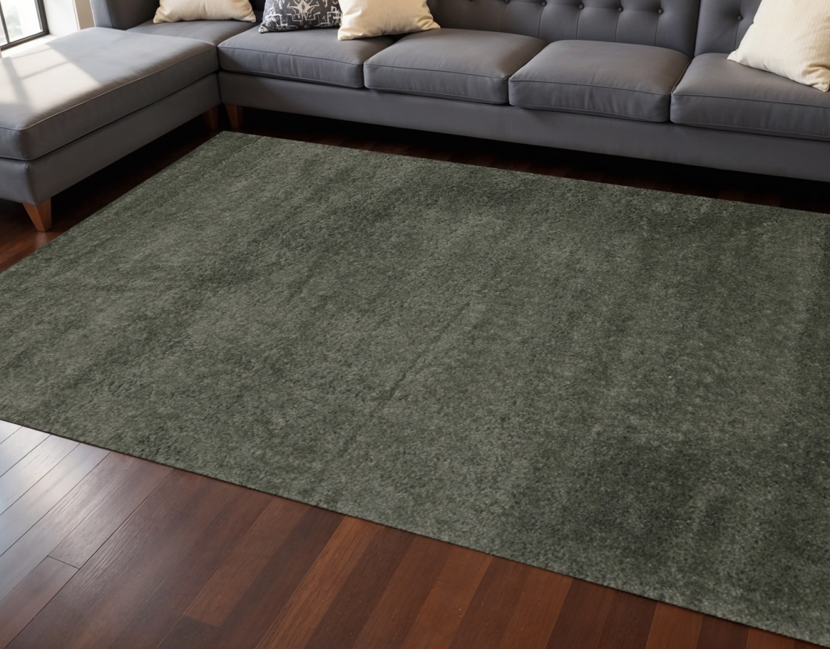 660126 8 x 11 ft. Dark Green Rectangle Area Rug