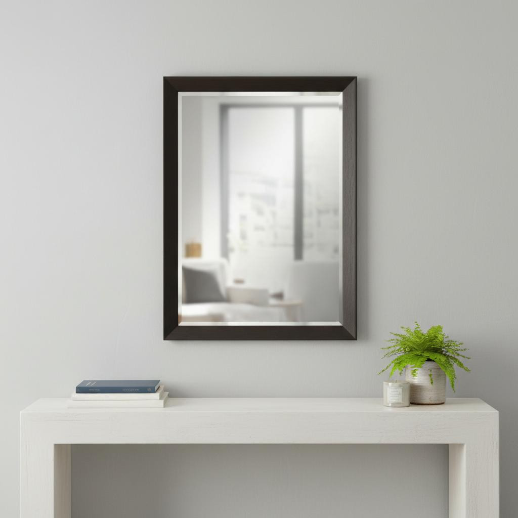 632749 41 in. Dark Brown Accent Mirror