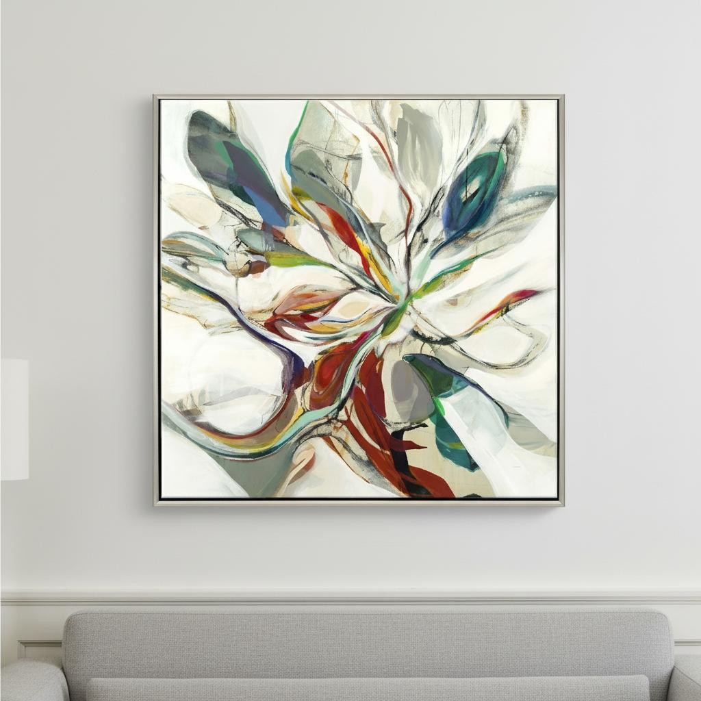 649167 Halcyon Silver Floater Frame Wall Art