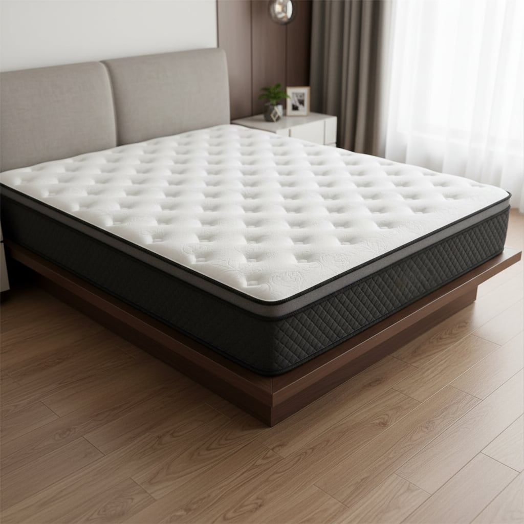 722487 12 in. Twin Size Foam Hybrid Mattress