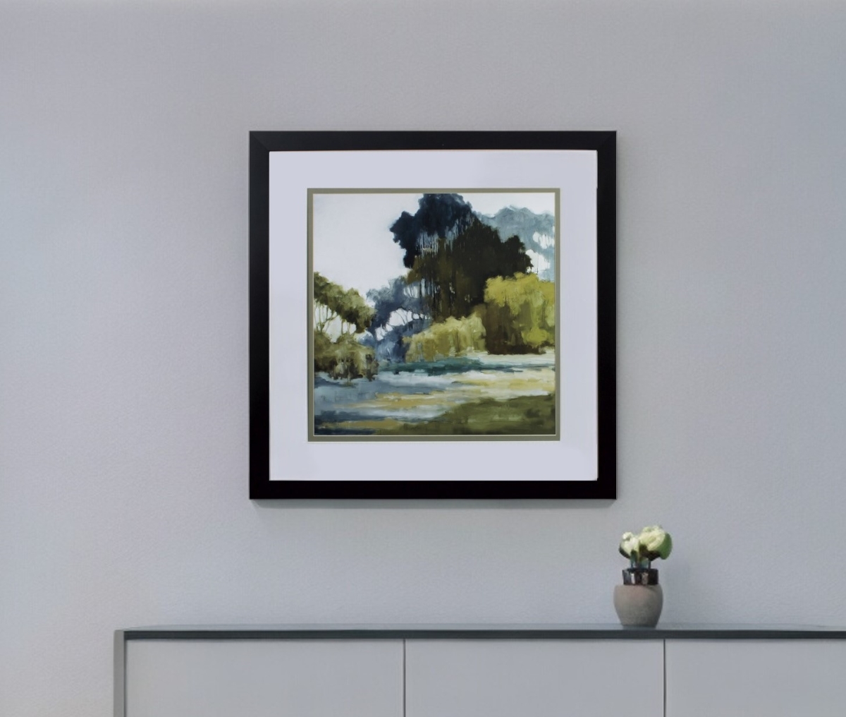 387709 Bean Fields & Tall Trees Framed Art, Set of 2