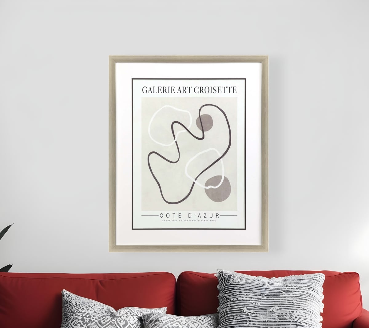 526946 Les Fossiles Silver Framed Print Wall Art