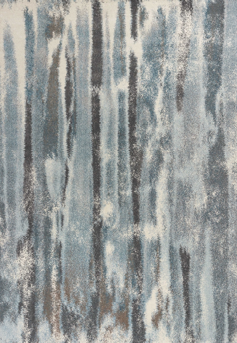 Polypropylene Teal Area Rug - 5 ft. 3 in. x 7 ft. 7 in.