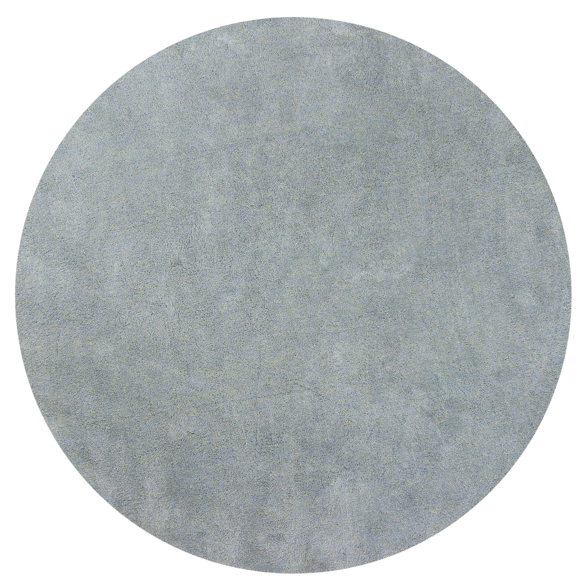 Round Polyester Blue Heather Area Rug - Blue Heather - 8 ft.