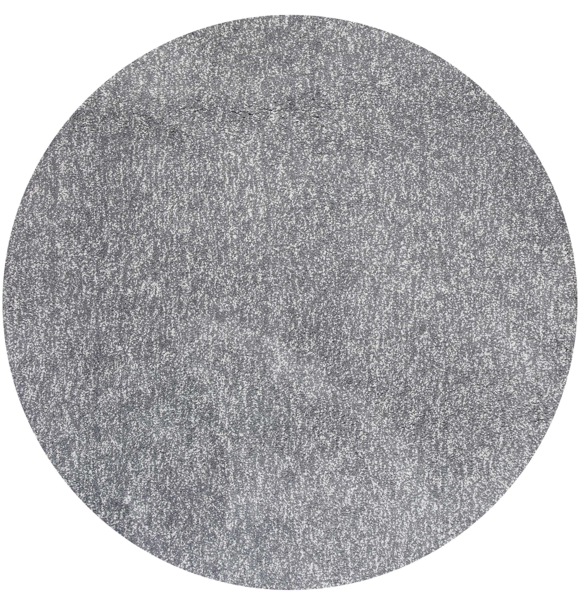 6 ft. Round Polyester Grey Heather Area Rug - Grey Heather - 6 ft.