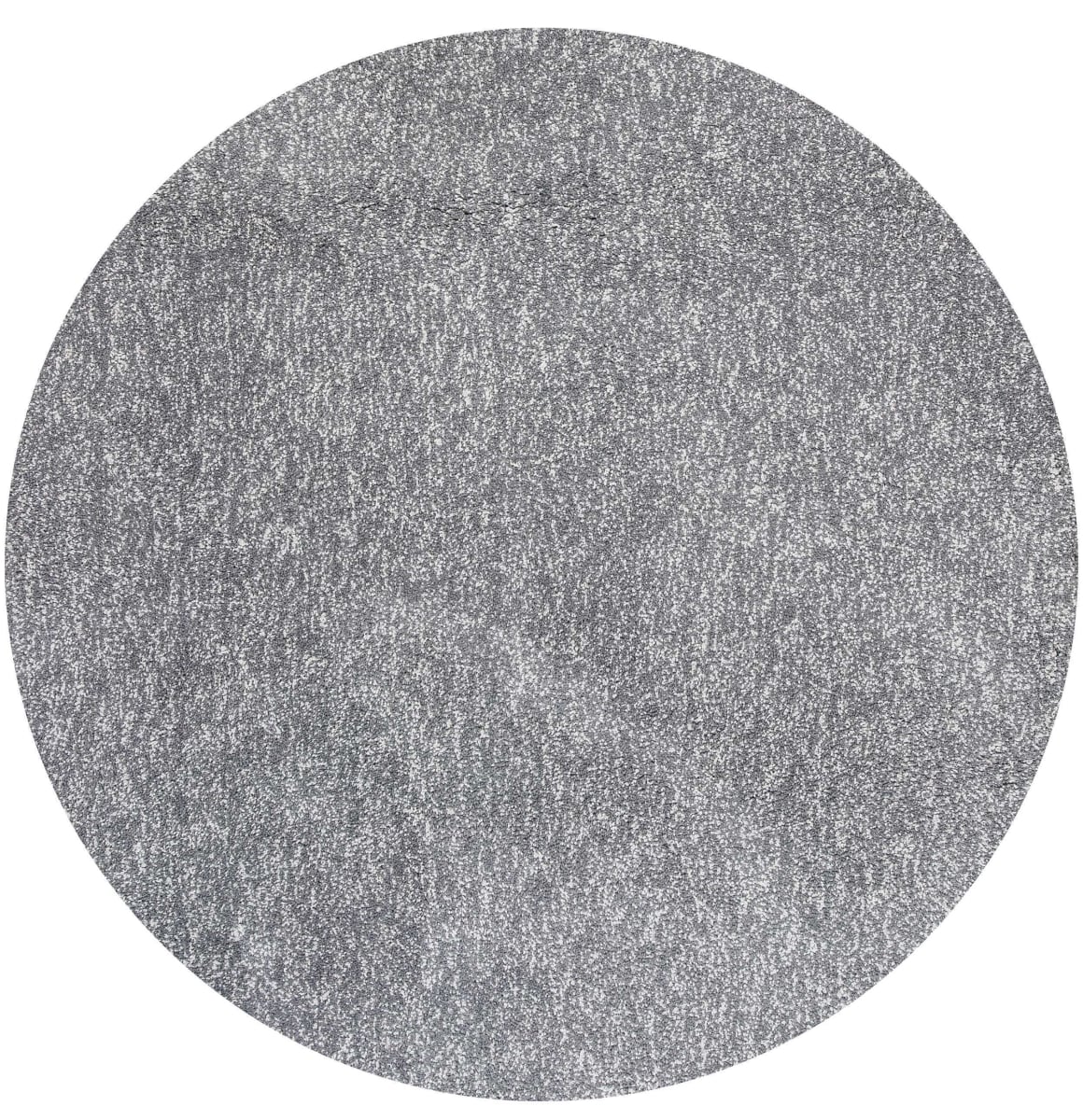 8 ft. Round Polyester Grey Heather Area Rug - 8 ft. - Round - Grey Heather