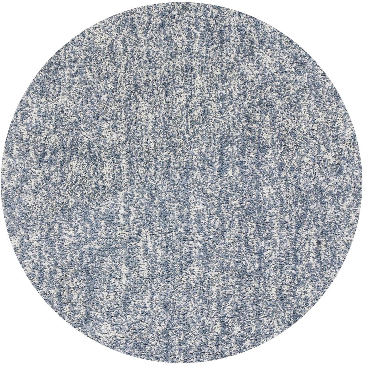 352625 6 ft. Round Polyester Slate Heather Area Rug