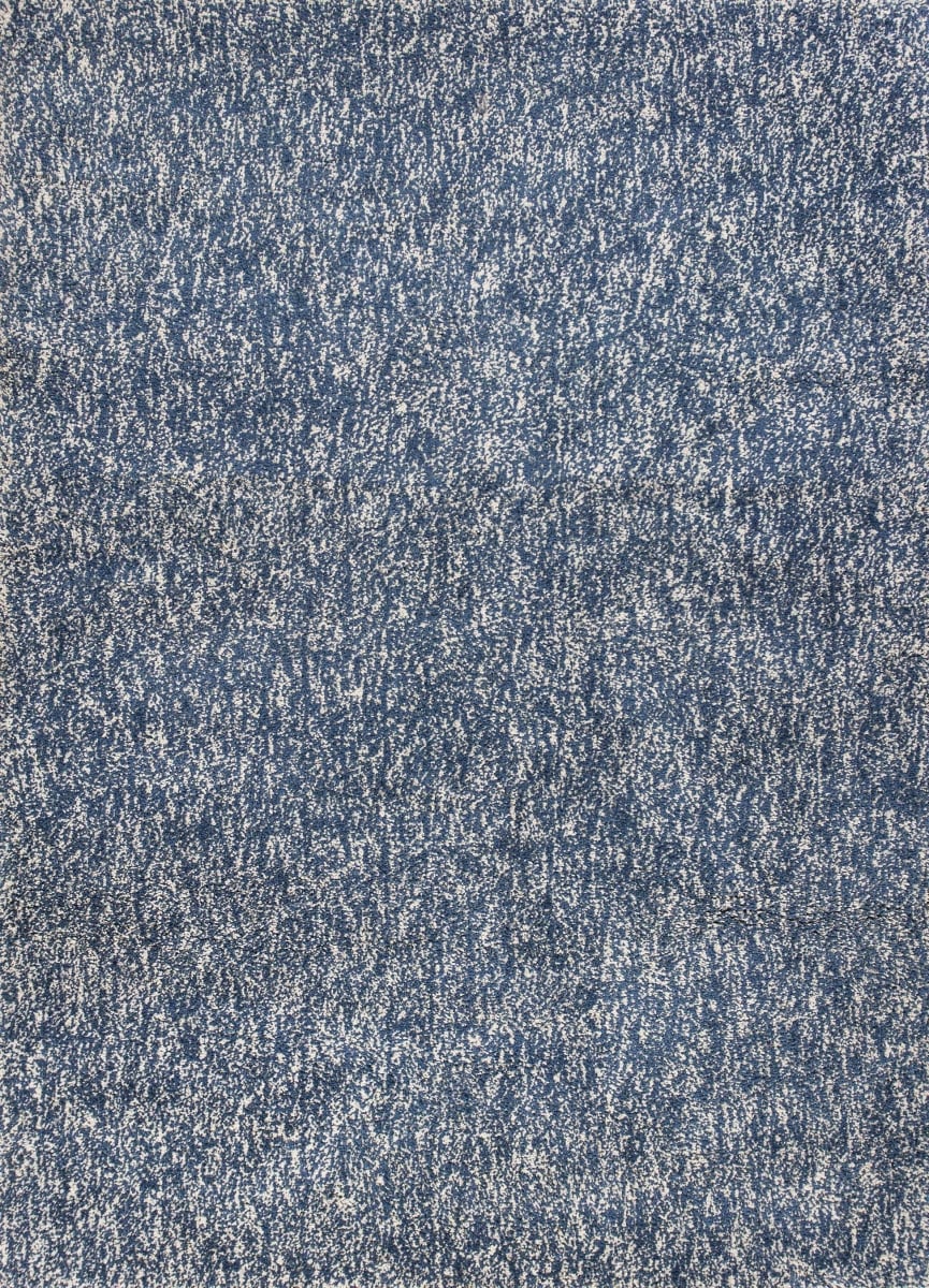 Polyester Indigo & Ivory Heather Area Rug - 5 x 7 ft.