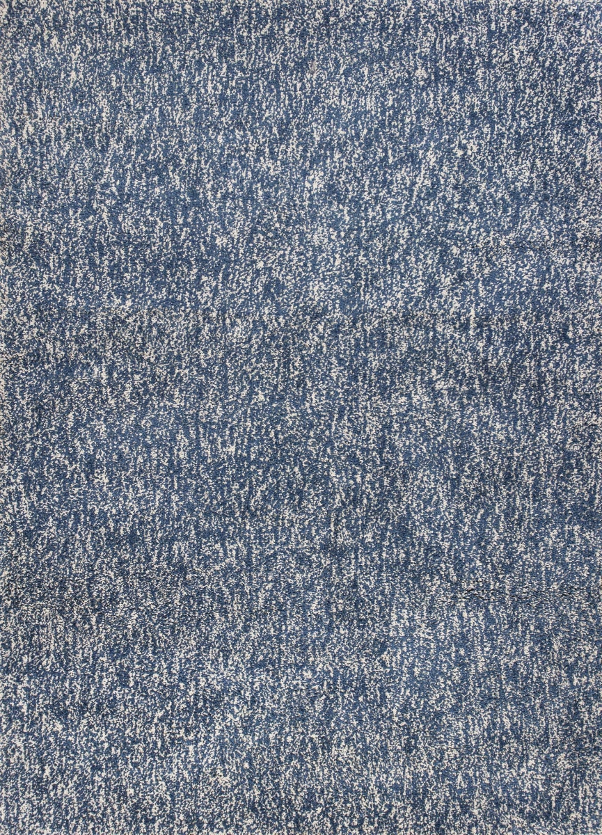 7 ft. 6 in. x 9 ft. 6 in. Polyester Indigo & Ivory Heather Area Rug